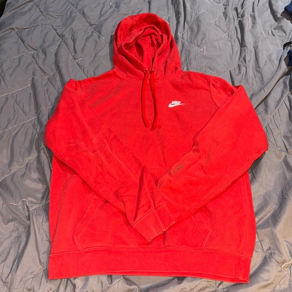 NIKE RED HOODIE - Picture 1 of 5